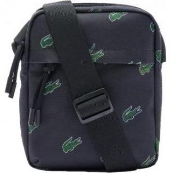 Lacoste NH4465HN Bandolera Vertical Camera Bag Azul Marino con Logos