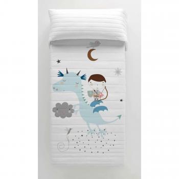 HACIENDO EL INDIO Colcha bouti Reversible Magic Dragon Cama 90 cm