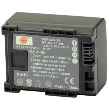 DSTE® BP-808 Li-ion Batería para Canon BP-807, BP-808, BP-809 and Canon FS200, FS300, FS400, FS21, FS22, FS31, FS40