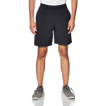 Pantalones Cortos Stretch Woven 8.125in Cargo para Hombre de Under Armour, color Negro, con características de tejido elástico y diseño cargo