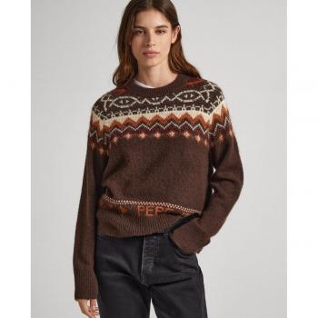 Jersey Pepe Jeans Elda Marrón Para Mujer