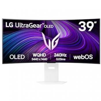 Monitor Gaming Curvo LG UltraGear 39 OLED WQHD 3440x1440, 240Hz, G-Sync y FreeSync, Smart USB-C