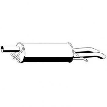 Silenciador trasero ERNST 143158 para Volkswagen Passat B5 GP Break y Berline