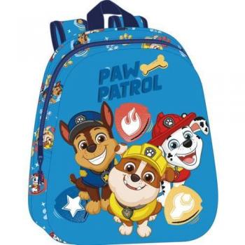 Mochila 3D Paw Patrol con Asas Ajustables, Espalda Ergonómica y Diseño Único - Licencia Oficial By PAW PATROL