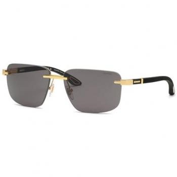 Chopard Unisex Yellow Gold Smoke Sunglasses Model SCHL22, 61 MM, CAT3