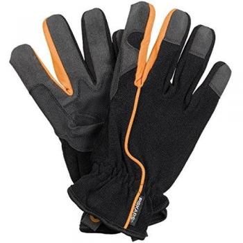 Fiskars Guantes de jardín - Tamaño 10, Negro/Naranja, 1003477