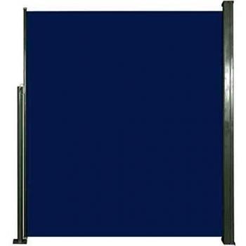 vidaXL Toldo Lateral Retráctil Poste de Acero Gris 160x300 cm Mampara Terraza