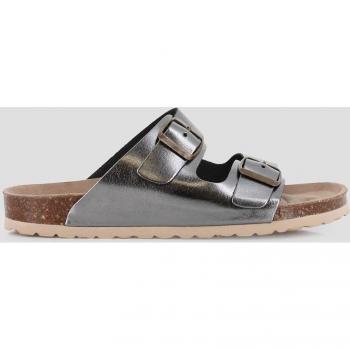 Sandalias planas de mujer plateadas Blogger TALIA