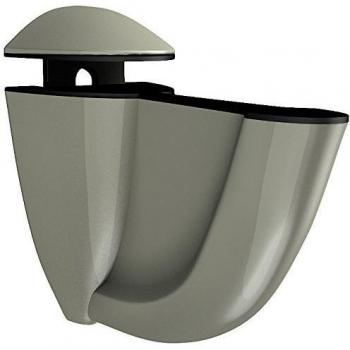 Bolis Italia AA2D007BN2B2 Luna - Lote de 2 Soportes para Estante de Pared