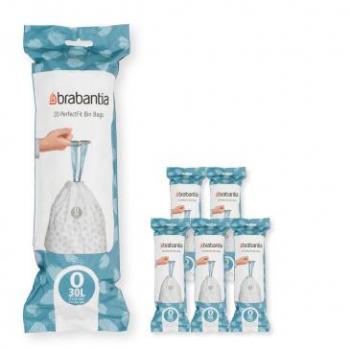 Brabantia PerfectFit Code O 30L Trash Bags Multipack of 120