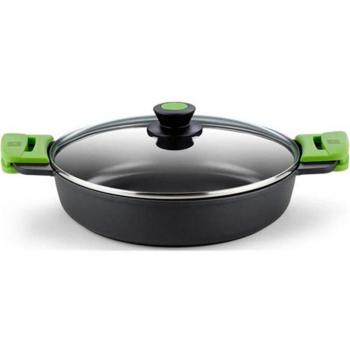 Cacerola Baja Bra Prior 40cm Inducción con Tapa