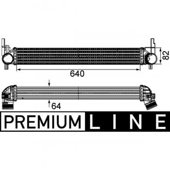 Radiador de aire de admisión MAHLE ORIGINAL CI 165 000P