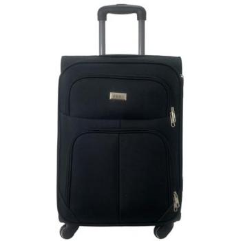 Maleta de Tela Trolley Equipaje de Mano Cabina 4 Ruedas 360º Aceptada por Todas las Aerolíneas (Negro)