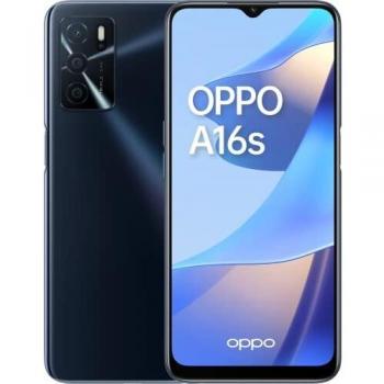 OPPO A16s - Teléfono Móvil libre, 4GB+64GB, Cámara 16+2+2+8 MP, Smartphone Android, Batería 5000mAh, Carga Rápida 10W, Dual SIM - Negro