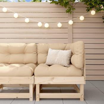 Solid Pine Wood Garden Corner Sofa