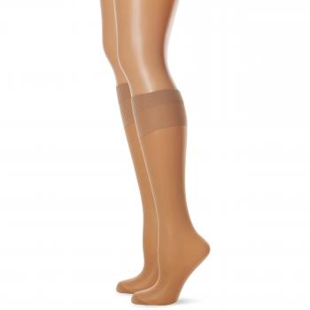 Dim Kh Absolu Flex X 2, Medias Mujer, Beige