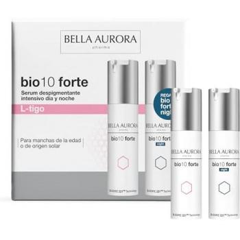 Bella Aurora Bio10 Forte Ritual Antimanchas Pack Sérum Despigmentante Intensivo Día y Noche 60 ml (30 ml L-Tigo + 30 ml Night), Tratamiento Despigmentante Intensivo, Crema y