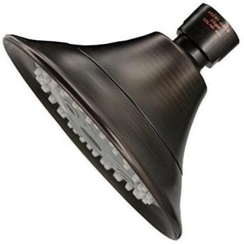ZhenDe Alcachofa de ducha de pared, cabezal de ducha fija ajustable con 4 funciones, pulverización, alta presión, etc.
