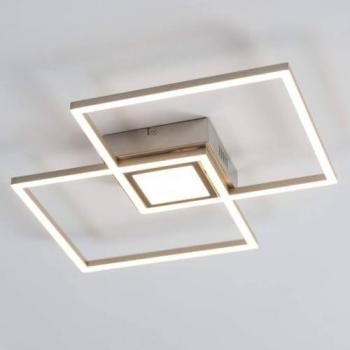 Plafón LED Dimmable de Diseño Rectangular Doble - KOSILUM - Metal y PVC 46 cm