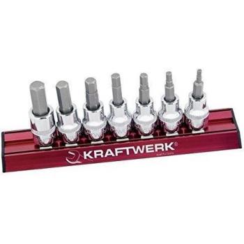 Kraftwerk 206099 - Regleta MAGALU 7 vasos-punta hexagonal 3/8 pulgada
