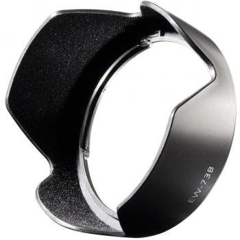 Walimex EW73B - Parasol para Canon EF-S 17-85 mm f/4-5.6 IS USM y Canon EF-S 18-135 mm f/3.5-5.6 IS, Negro