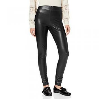 Only Onlsuper-Star PU Legging Pnt Leggings, Negro