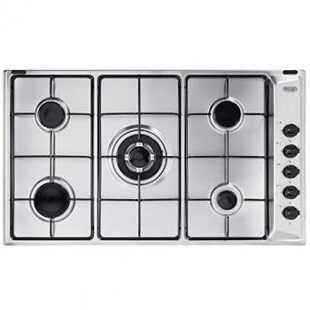 De'Longhi YAL 59 DD Piano de Cocina Empotrado a Gas 86 cm Acero Inoxidable 5 Fuegos