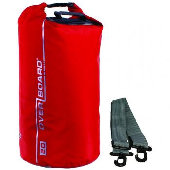 Overboard - Bolsa estanca, 20 L, Color Rojo