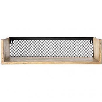 Estantería de Pared Industrial de Madera de Mango y Metal 60 cm RACK