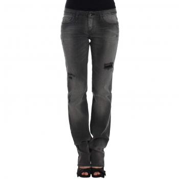 COSTUME NATIONAL C’N’C Straight Leg Jeans - W24, Slim-fit, Female, Gray