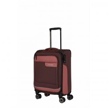 Travelite Viia 4-Wheel Softside Cabin Trolley S - Spring Rose, TSA Lock, 55 cm, 34L