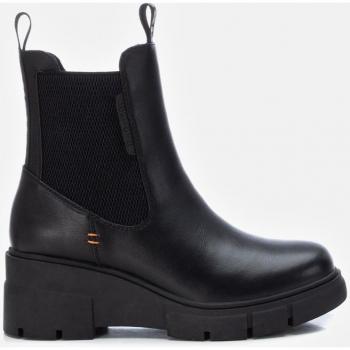 Refresh 171255 Botines Mujer Negro Tacón Cuña 6cm Cierre de Cremallera