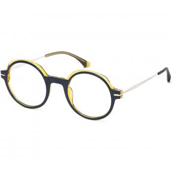 Rojasele FALCO 3 Gafas Recetadas para Hombre Negras con armazones negros y lentes recetados de 48