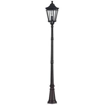 Farolillo Exterior Grande Cotswold Lane de 3 Luces, Negro, IP44, E14