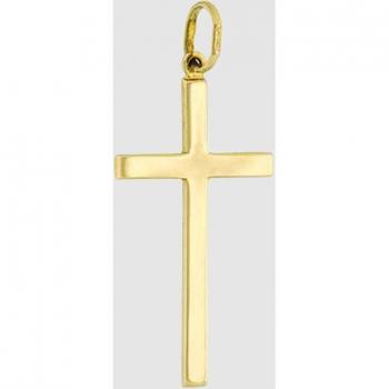 Colgante de mujer con Cruz y cadena de plata de ley