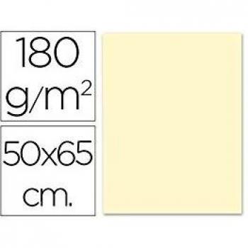 CARTULINA LIDERPAPEL 50X65 CM 180G/M2 CREMA