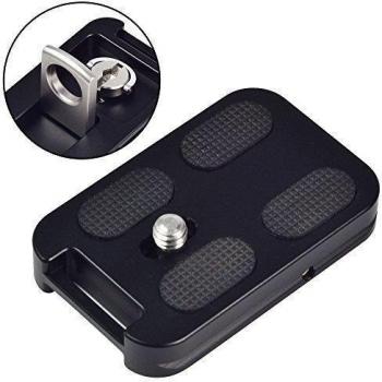 MENGS Cámara Zapata rápida de Aluminio Macizo para 1/4 Tornillo de cámara Compatible con as estándar, como Arca-Swiss/Kirk/WIM berley/Markins, Benro, Sirui etc Placas de Cambio rápido