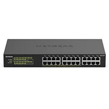 NETGEAR PoE Switch 24 Port Gigabit Ethernet Unmanaged Network Switch