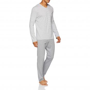 HOM Walker Long Sleepwear, Pijama para Hombre, Gris