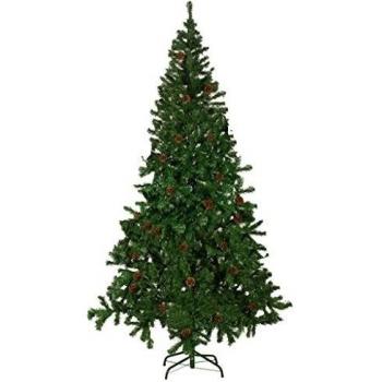 vidaXL Artificial Christmas Tree with Pinecones 210 cm