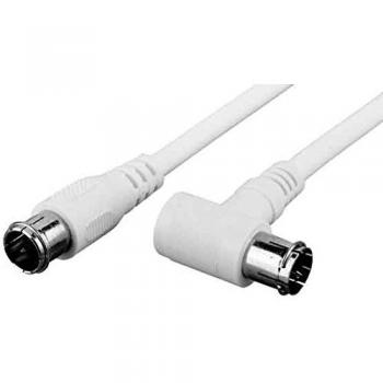 Cable Coaxial 1,5m F-F Blanco 90 dB