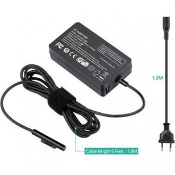 Cargador Rápido 41W USB 5V 2A para Microsoft Surface Pro 3