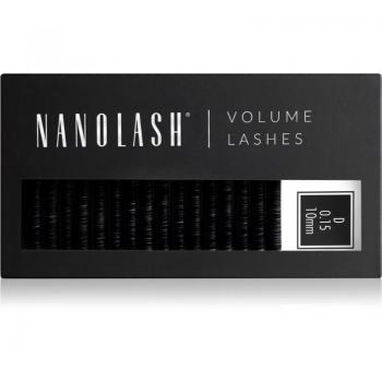 Set de pestañas postizas Nanolash VOLUME LASHES Extensiones 10 mm, características: pestañas postizas, longitud de 10 mm, grosor de 0.15 D, incluye una pieza