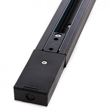 Greenice | Carril Bifásico Focos LED 1M Negro