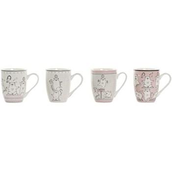 Taza de Porcelana New Bone Multicolor Osos 350 ml - Apta para Lavavajillas y Microondas - Ideal para Café y Té