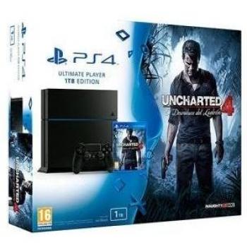 PlayStation 4 - Consola Slim de 1 TB + Uncharted 4