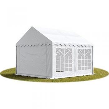 Carpa para fiestas TOOLPORT 4x5 m, lona PVC 700 N impermeable, color blanco