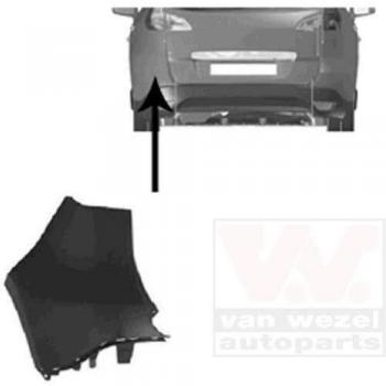 Parachoques trasero Van Wezel 4346533 para automóviles