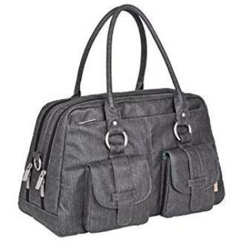 Lässig Metro Bag Paisley - Bolsa para carrito de bebé gris Twill black