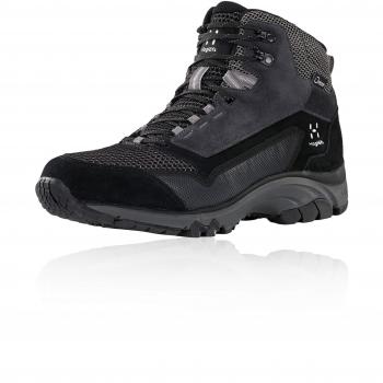 Haglöfs Skuta Mid Proof Eco, Botas de Senderismo para Mujer, Negro
